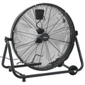 vidaXL Przemysłowy wentylator bębnowy, 60 cm, 172,5 W, czarny