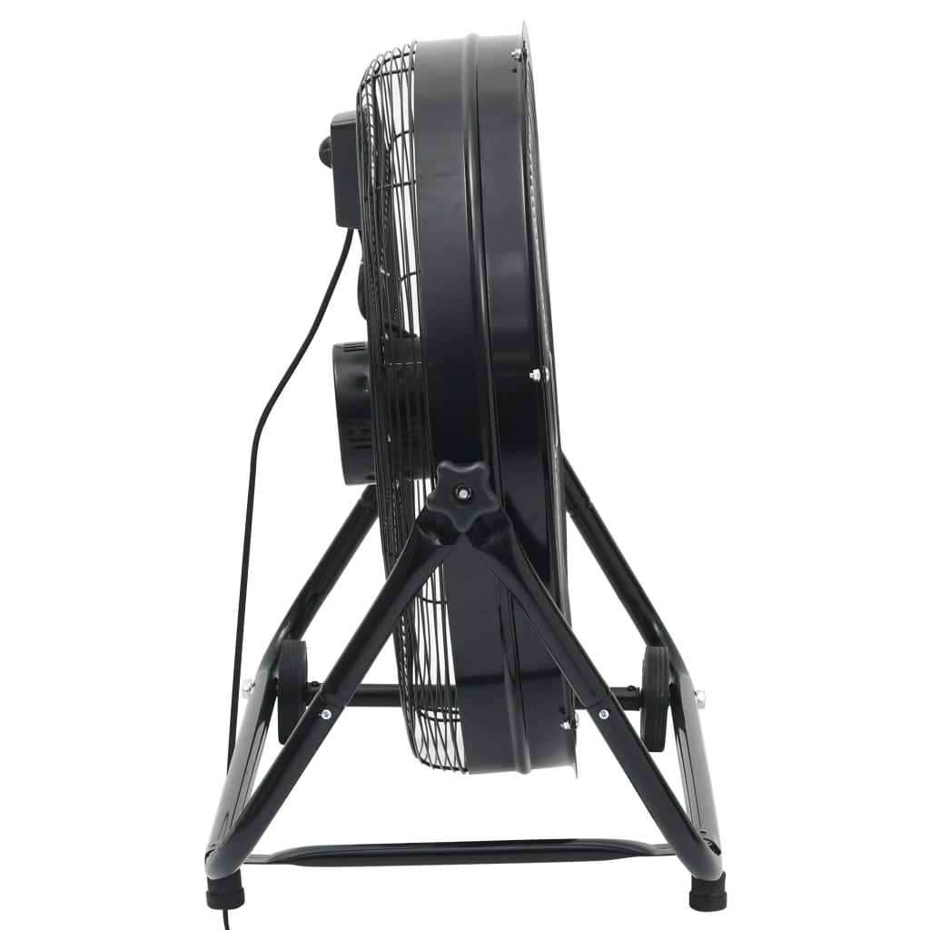 vidaXL Przemysłowy wentylator bębnowy, 60 cm, 172,5 W, czarny