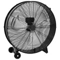 vidaXL Przemysłowy wentylator bębnowy, 77 cm, 187,7 W, czarny