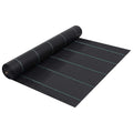 vidaXL Agrotkanina przeciw chwastom, czarna matowa, 1x50 m, PP