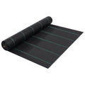vidaXL Agrotkanina przeciw chwastom, czarna matowa, 2x5 m, PP