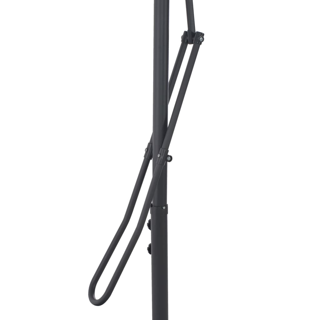 vidaXL Parasol ogrodowy na stalowym słupku, terakota, 250x250x230 cm