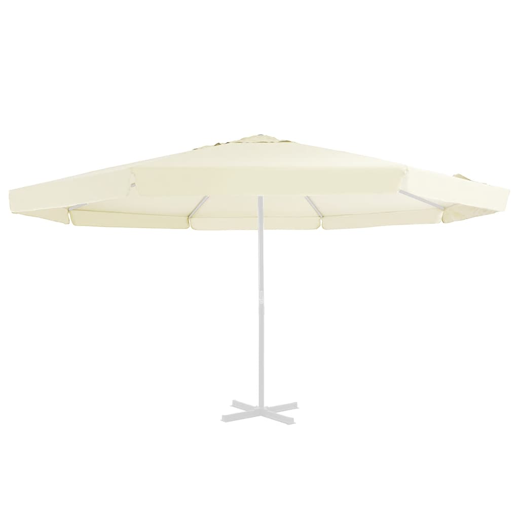 vidaXL Wymienne pokrycie parasola ogrodowego, piaskowe, 515 cm