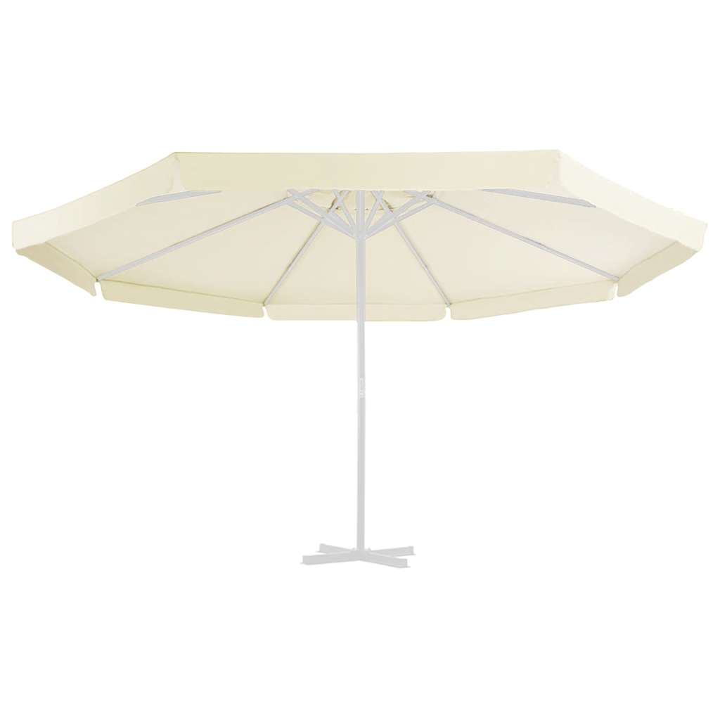 vidaXL Wymienne pokrycie parasola ogrodowego, piaskowe, 515 cm