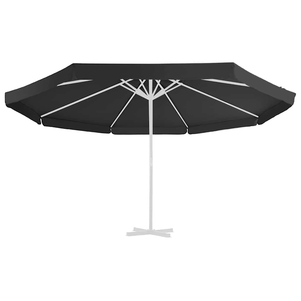 vidaXL Pokrycie do parasola ogrodowego, czarne, 515 cm