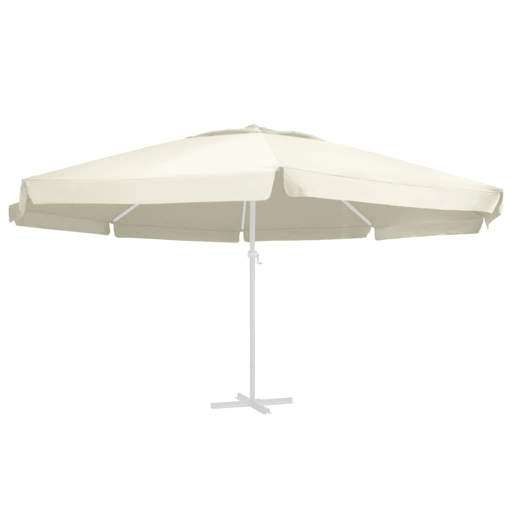 vidaXL Wymienne pokrycie parasola ogrodowego, piaskowe, 610 cm