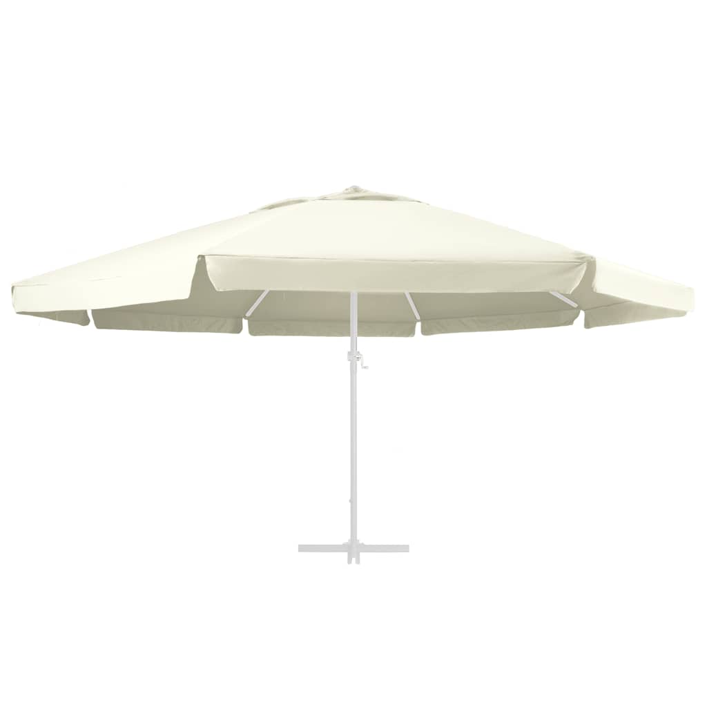 vidaXL Wymienne pokrycie parasola ogrodowego, piaskowe, 610 cm