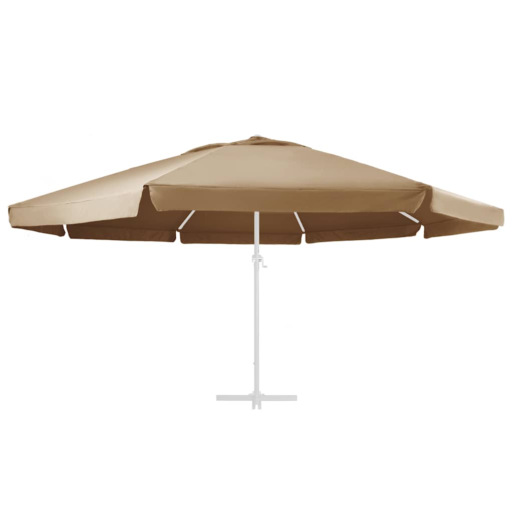 vidaXL Pokrycie do parasola ogrodowego, kolor taupe, 610 cm