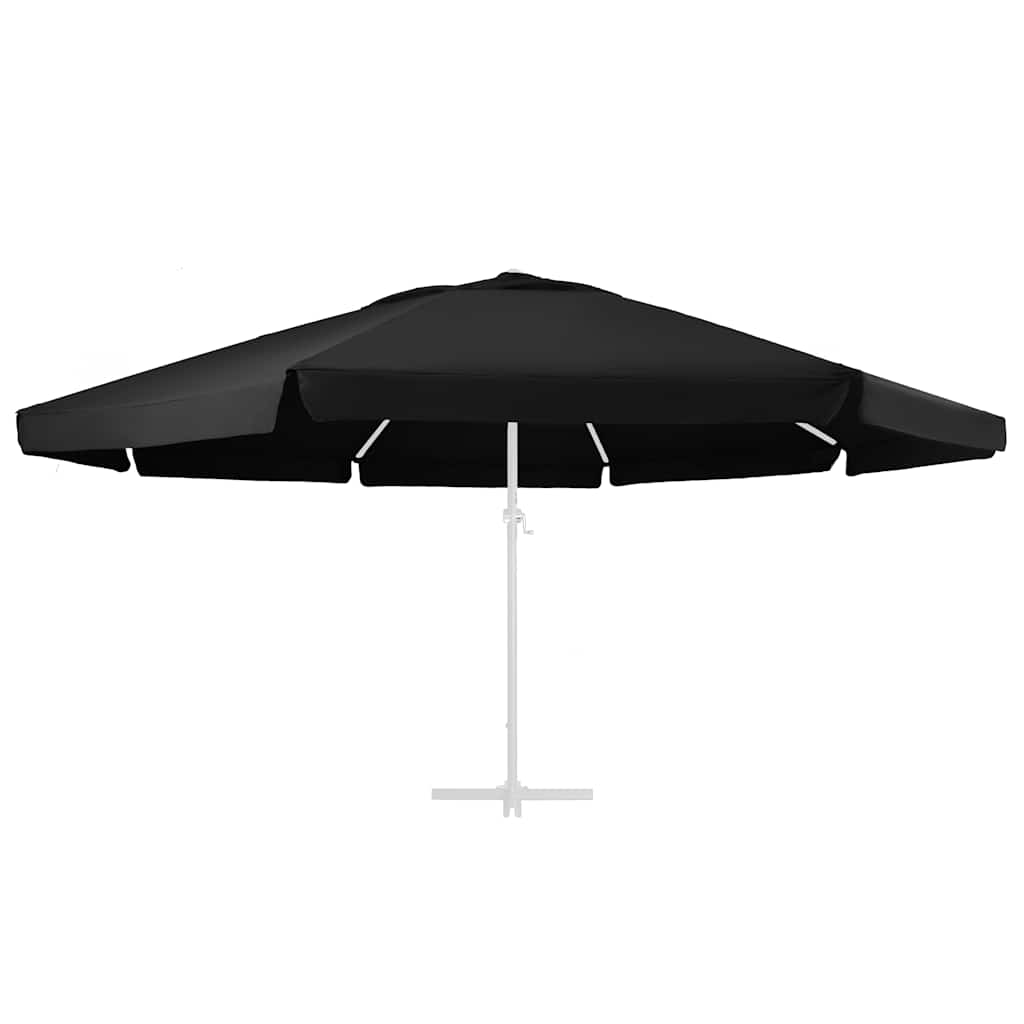 vidaXL Pokrycie do parasola ogrodowego, czarne, 610 cm