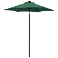 vidaXL Parasol ogrodowy z LED, zielony, 200x211 cm, aluminium