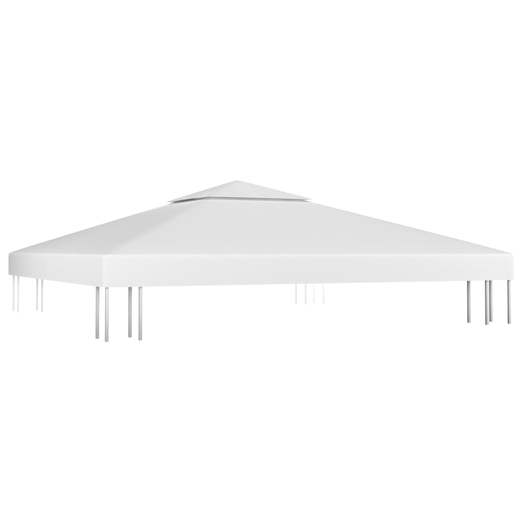 vidaXL 2-poziomowe zadaszenie altany, 310 g/m² 3x3 m, białe