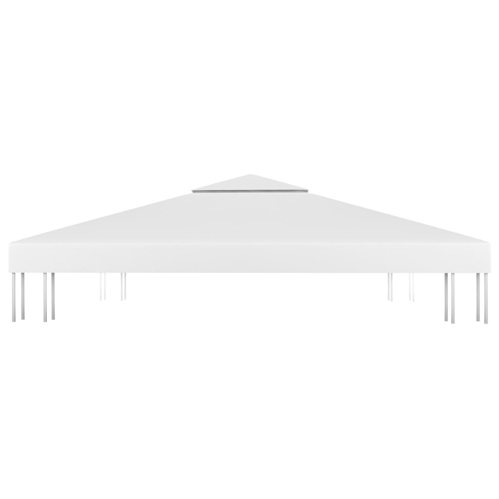 vidaXL 2-poziomowe zadaszenie altany, 310 g/m² 3x3 m, białe
