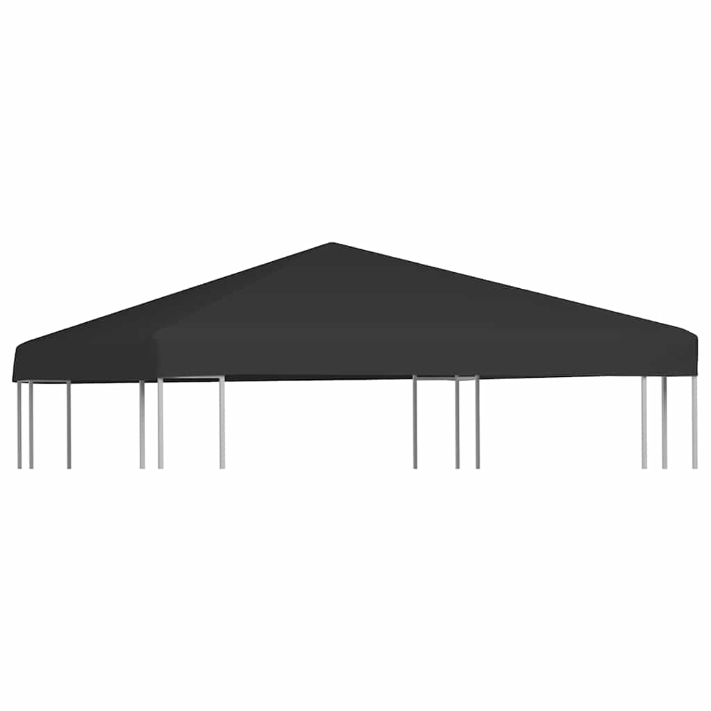 vidaXL Zadaszenie altany ogrodowej, 270 g/m², 3x3 m, czarne