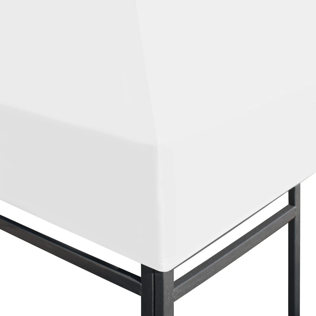 vidaXL Zadaszenie altany ogrodowej, 270 g/m², 3x3 m, białe