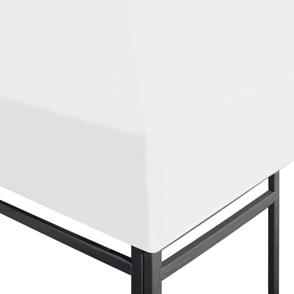 vidaXL Zadaszenie altany ogrodowej, 270 g/m², 4x3 m, białe