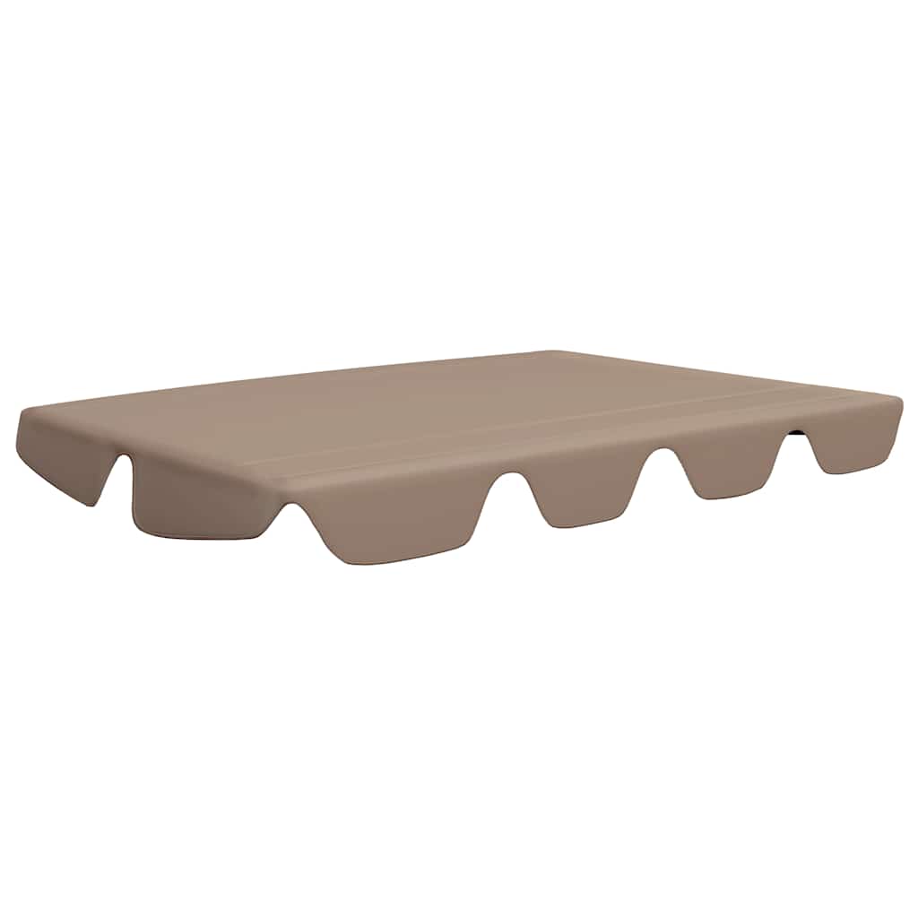 vidaXL Zadaszenie do huśtawki ogrodowej, taupe, 188/168x145/110 cm