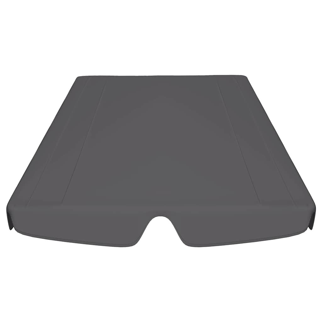 vidaXL Zadaszenie do huśtawki ogrodowej, antracyt, 150/130x105/70 cm