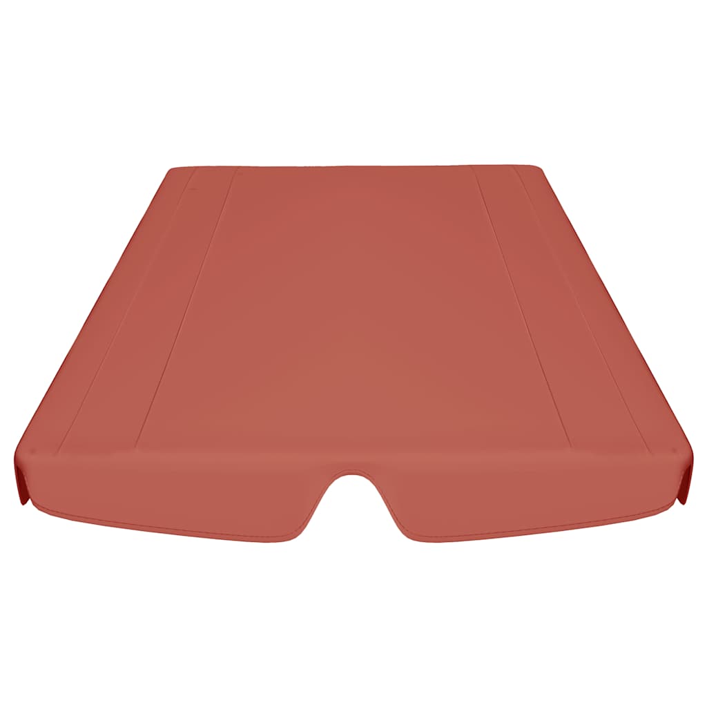 vidaXL Zadaszenie do huśtawki ogrodowej, terakota, 150/130x105/70 cm