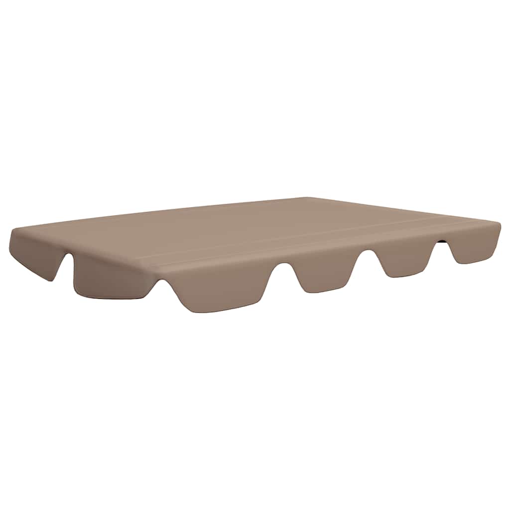 vidaXL Zadaszenie do huśtawki ogrodowej, taupe, 150/130x105/70 cm