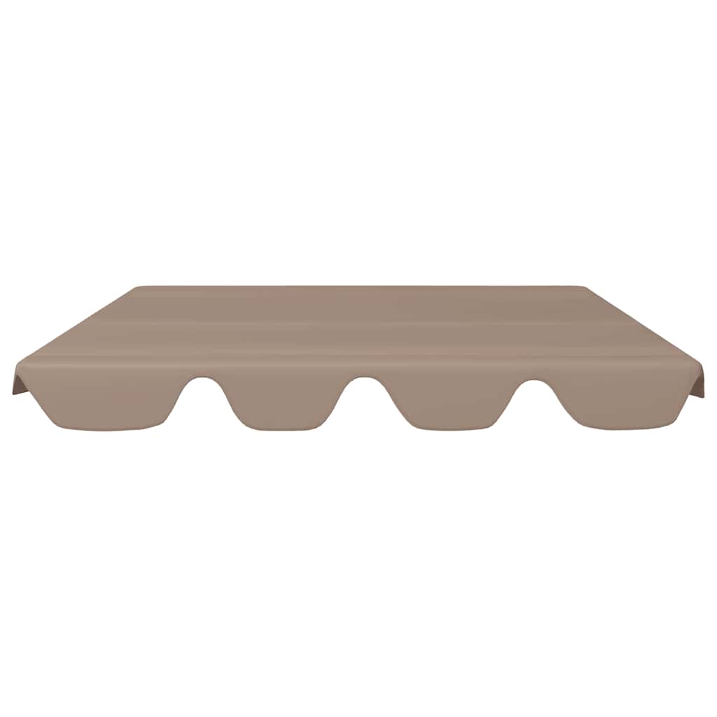 vidaXL Zadaszenie do huśtawki ogrodowej, taupe, 150/130x105/70 cm