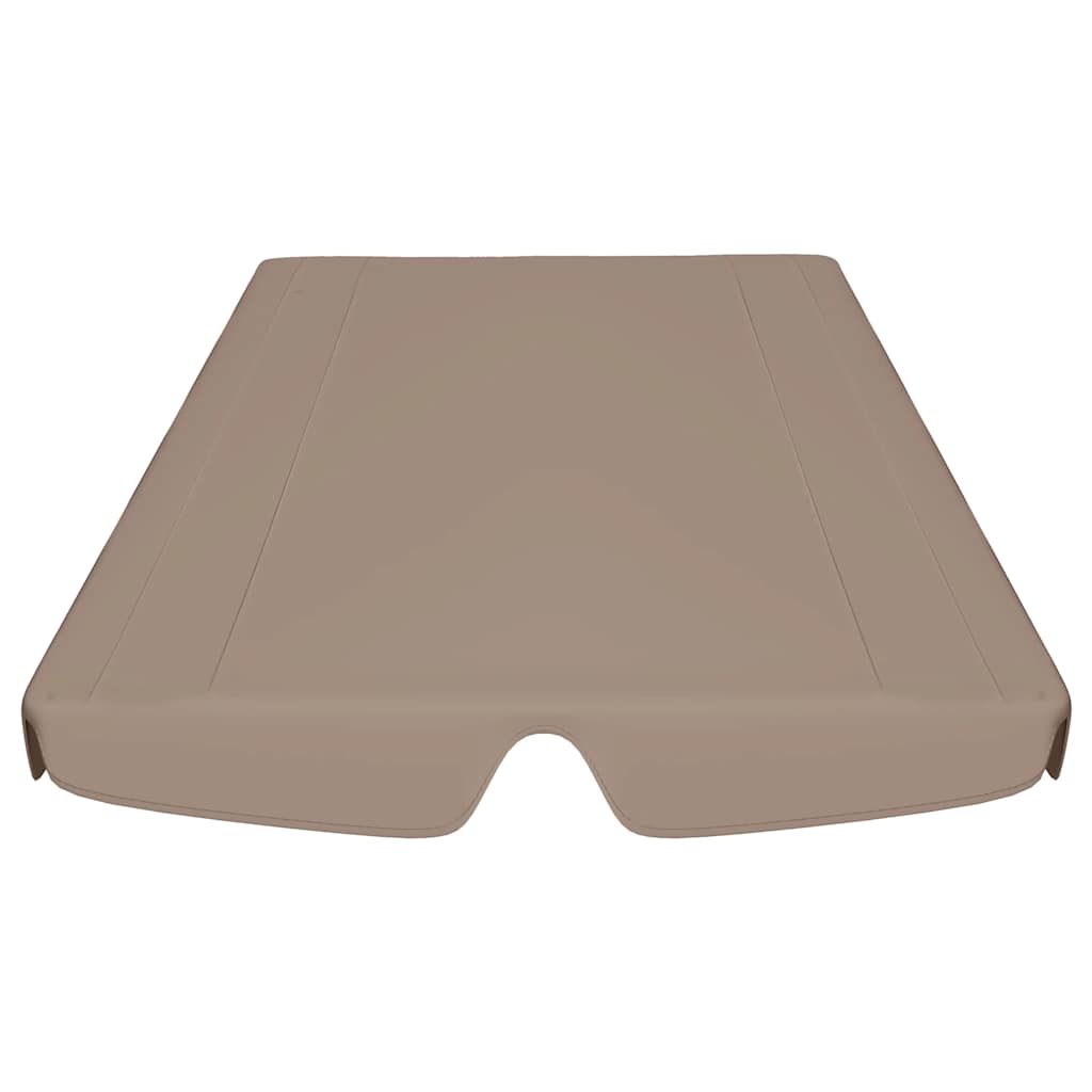 vidaXL Zadaszenie do huśtawki ogrodowej, taupe, 150/130x105/70 cm