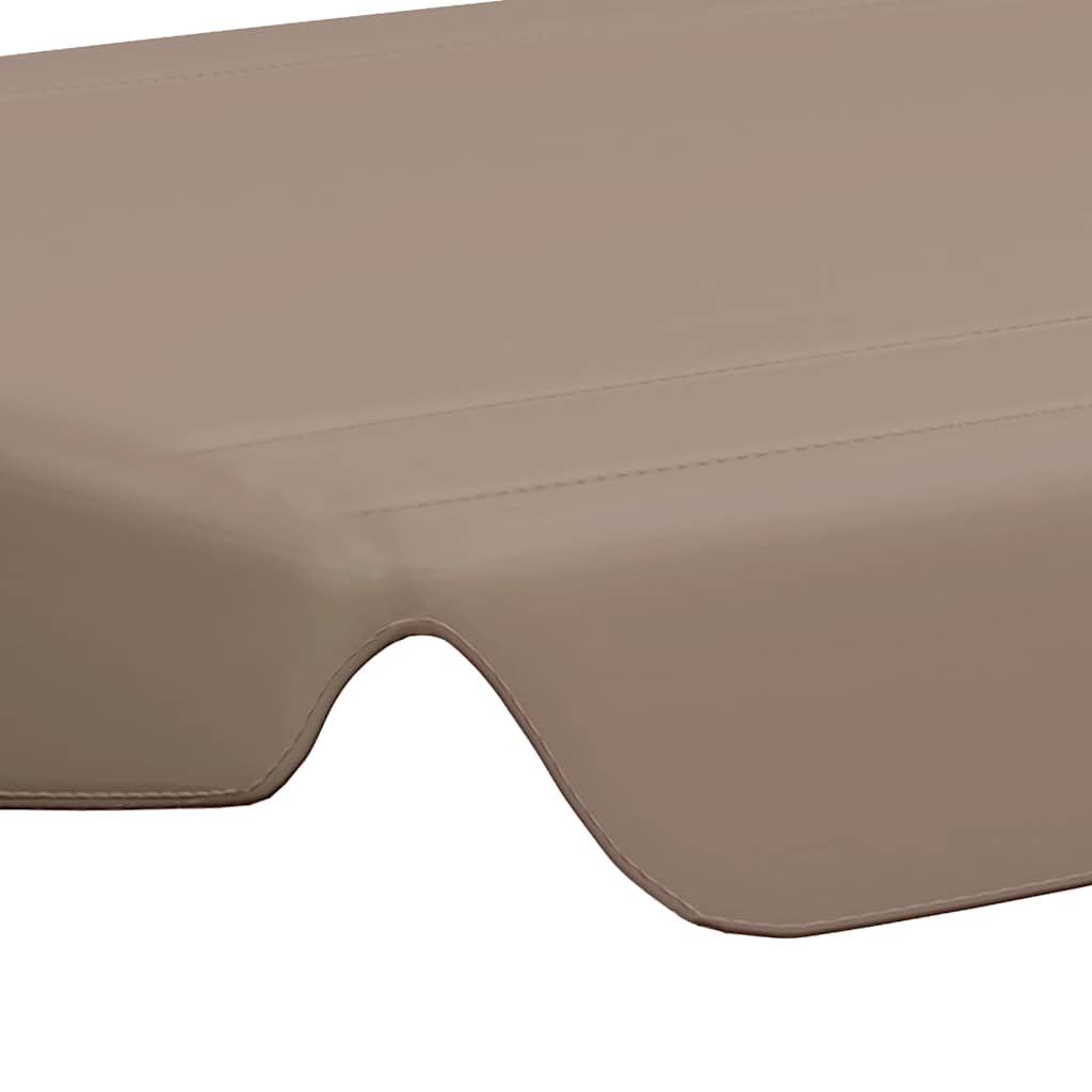 vidaXL Zadaszenie do huśtawki ogrodowej, taupe, 150/130x105/70 cm