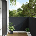 vidaXL Parawan balkonowy, antracytowy, 120x400 cm, tkanina Oxford