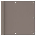 vidaXL Parawan balkonowy, taupe, 90x300 cm, tkanina Oxford