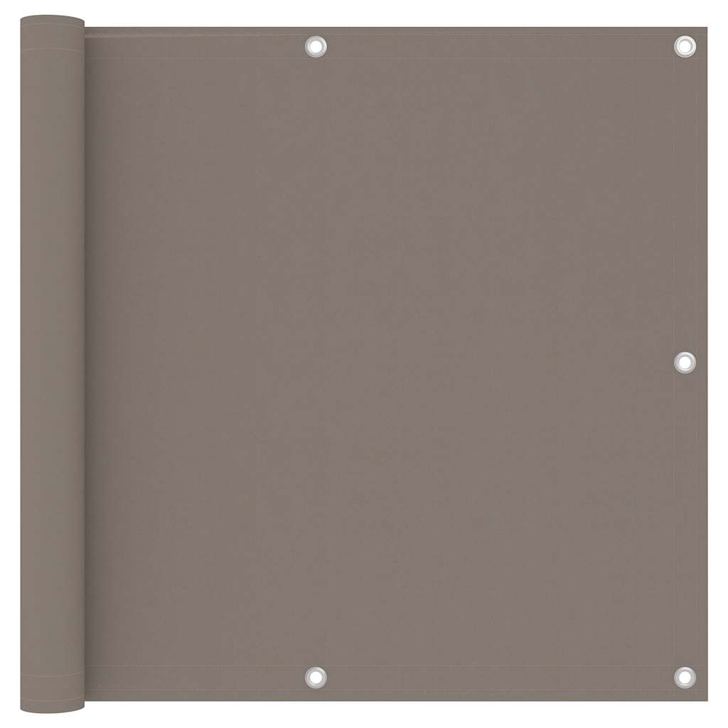 vidaXL Parawan balkonowy, taupe, 90x300 cm, tkanina Oxford
