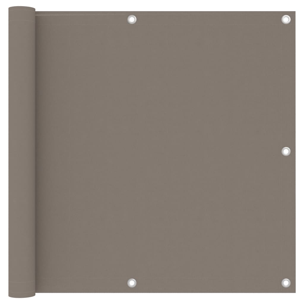 vidaXL Parawan balkonowy, kolor taupe, 90x400 cm, tkanina Oxford