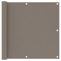 vidaXL Parawan balkonowy, taupe, 90x500 cm, tkanina Oxford