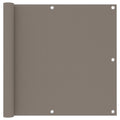 vidaXL Parawan balkonowy, kolor taupe, 90x600 cm, tkanina Oxford