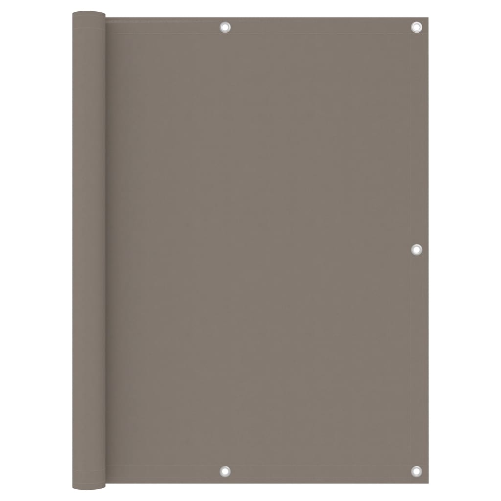 vidaXL Parawan balkonowy, kolor taupe, 120x400 cm, tkanina Oxford