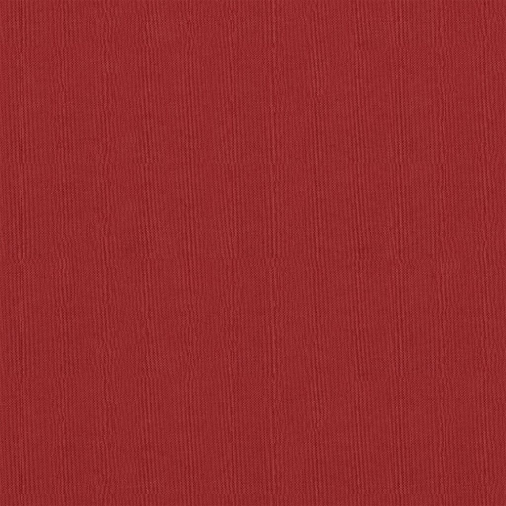 vidaXL Parawan balkonowy, czerwony, 90x300 cm, tkanina Oxford