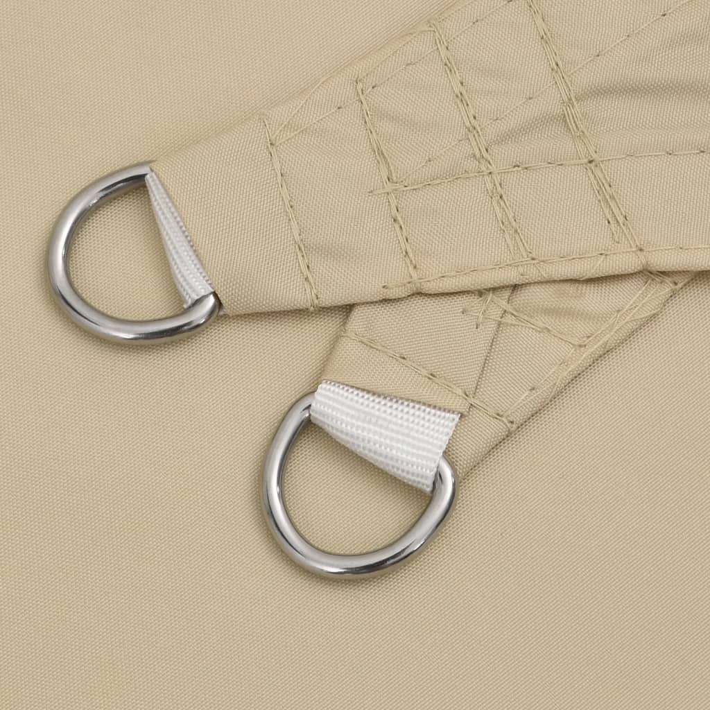 vidaXL Żagiel ogrodowy, tkanina Oxford, trójkątny, 5x7x7 m, beżowy