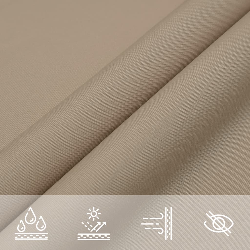 vidaXL Żagiel ogrodowy, tkanina Oxford, kwadratowy, 2,5x2,5 m, taupe