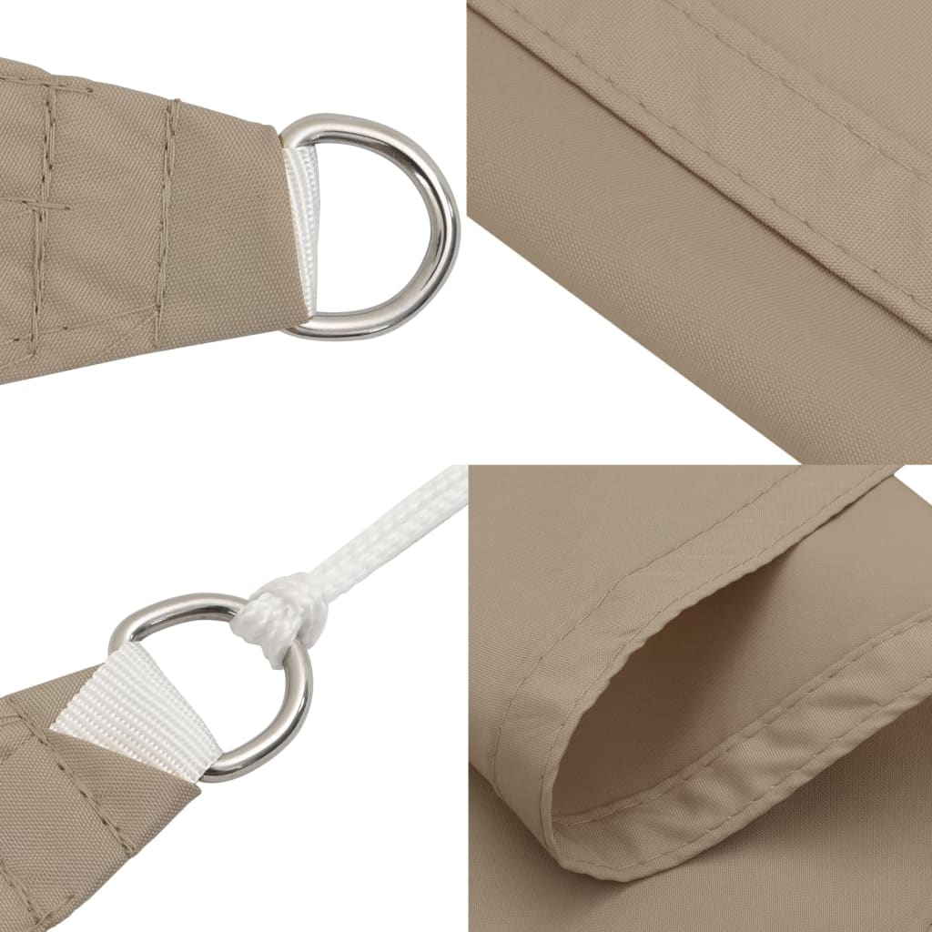 vidaXL Prostokątny żagiel ogrodowy, tkanina Oxford, 2x2,5 m, taupe