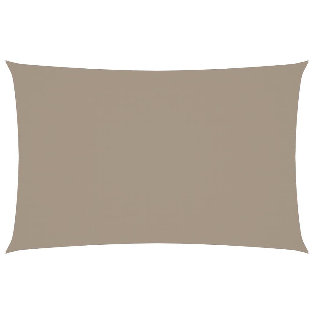 vidaXL Prostokątny żagiel ogrodowy, tkanina Oxford, 2x5 m, taupe