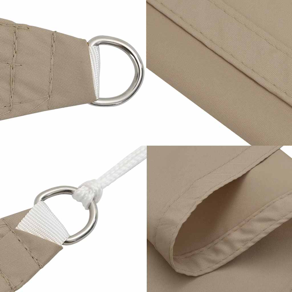 vidaXL Prostokątny żagiel ogrodowy, tkanina Oxford, 3x6 m, taupe