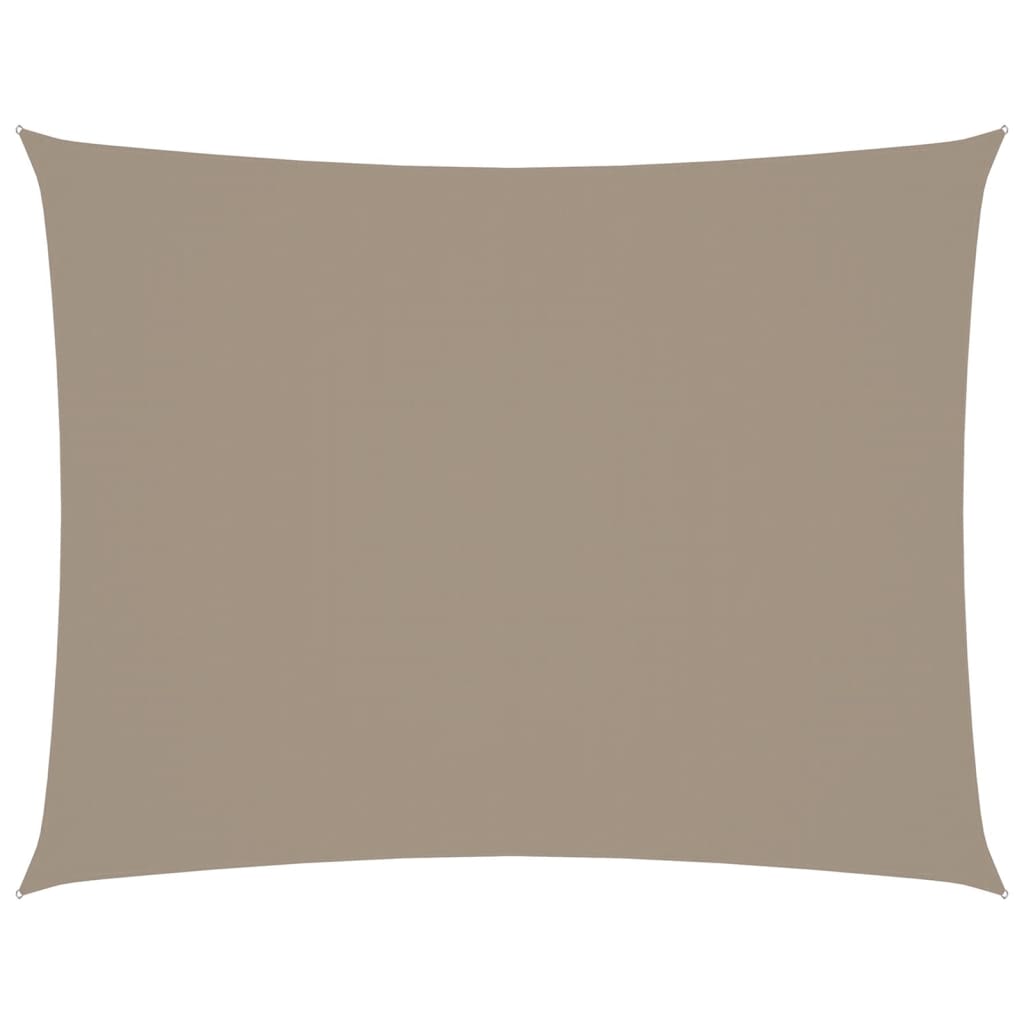 vidaXL Prostokątny żagiel ogrodowy, tkanina Oxford, 3,5x4,5 m, taupe