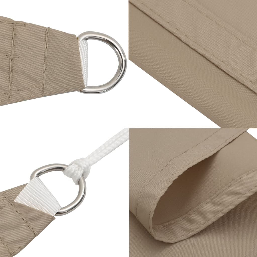 vidaXL Prostokątny żagiel ogrodowy, tkanina Oxford, 3,5x4,5 m, taupe