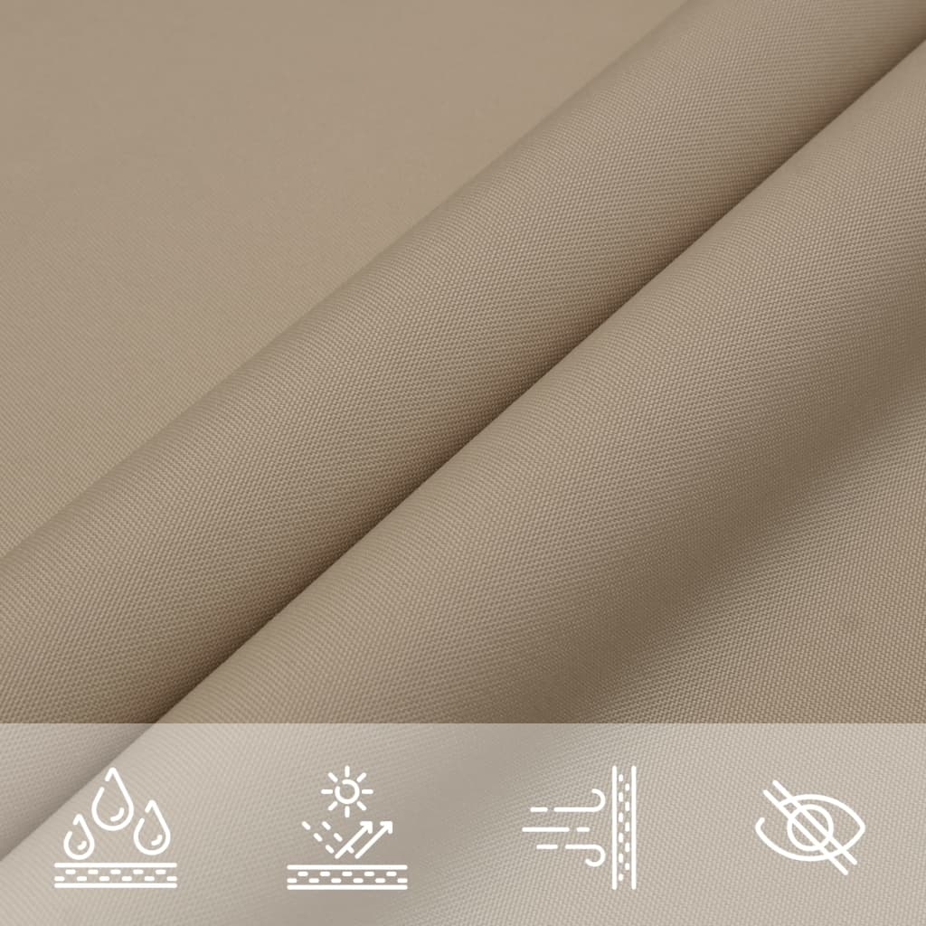 vidaXL Prostokątny żagiel ogrodowy, tkanina Oxford, 3,5x4,5 m, taupe