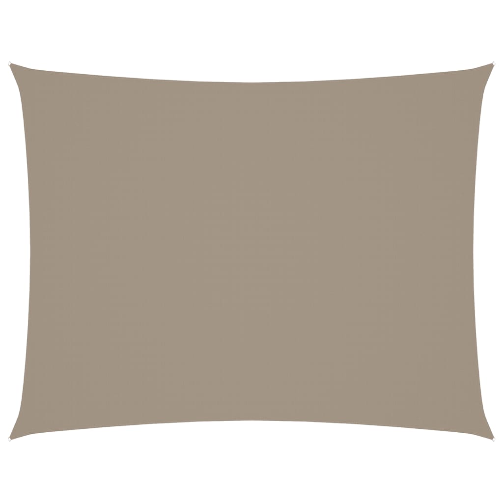 vidaXL Prostokątny żagiel ogrodowy, tkanina Oxford, 5x6 m, taupe