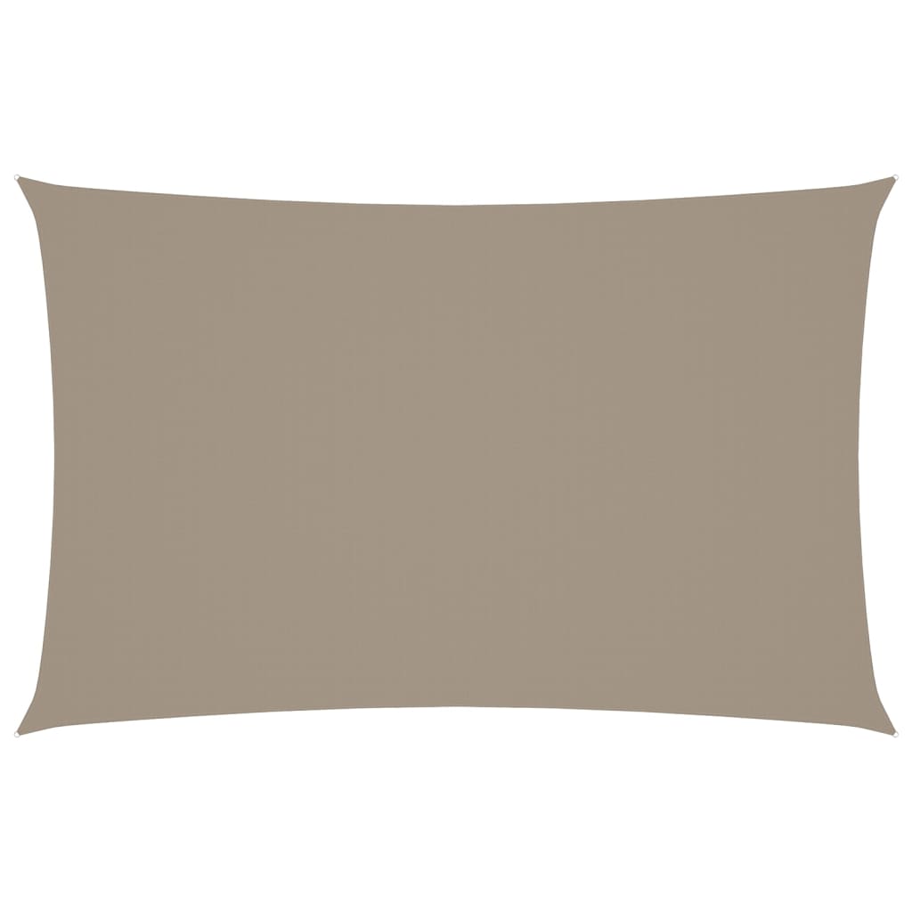 vidaXL Prostokątny żagiel ogrodowy, tkanina Oxford, 5x8 m, taupe