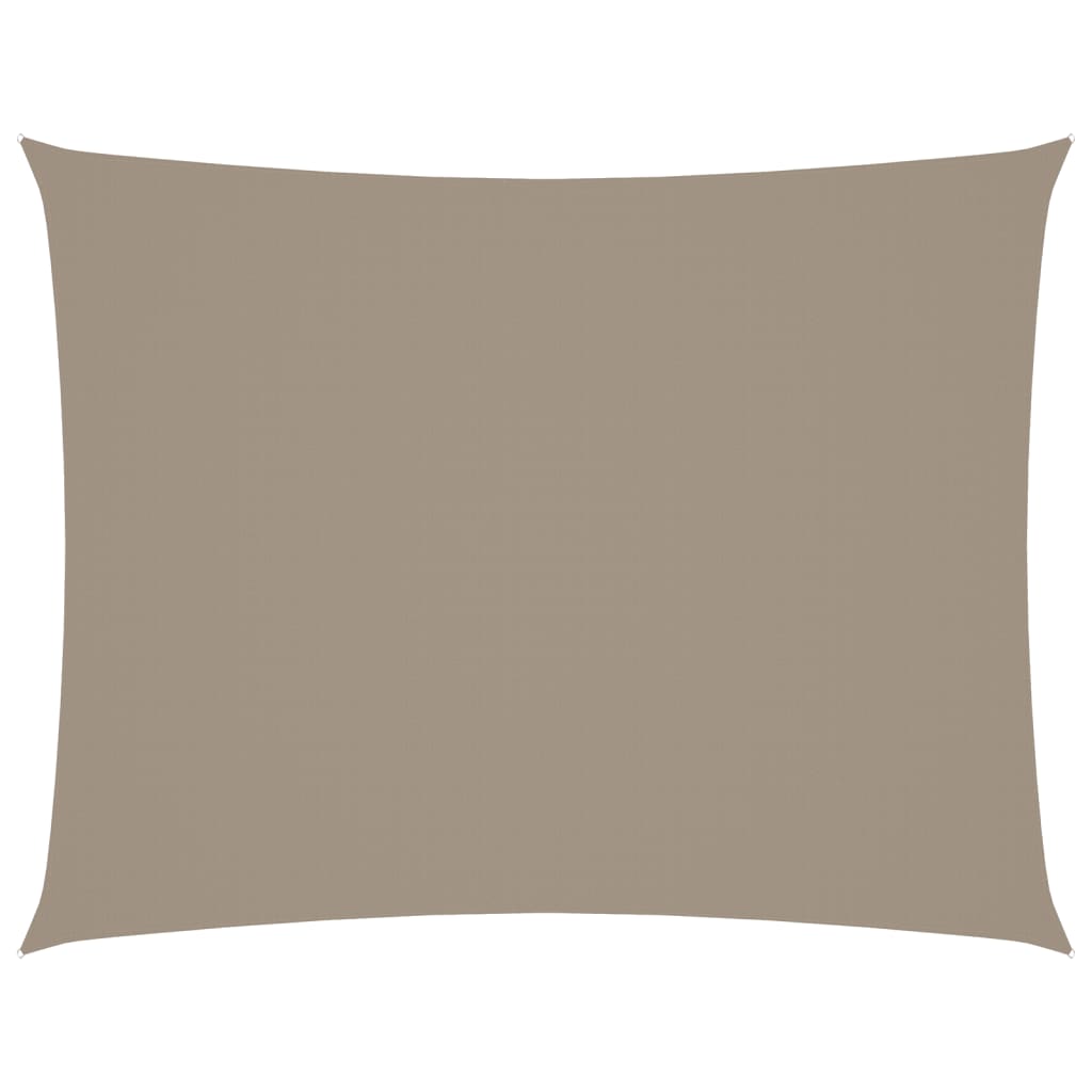 vidaXL Prostokątny żagiel ogrodowy, tkanina Oxford, 6x8 m, taupe