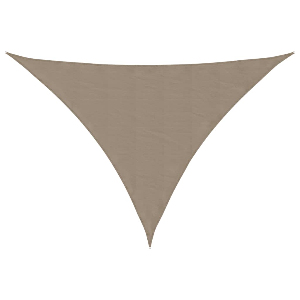 vidaXL Trójkątny żagiel ogrodowy, tkanina Oxford, 3x4x5 m, taupe