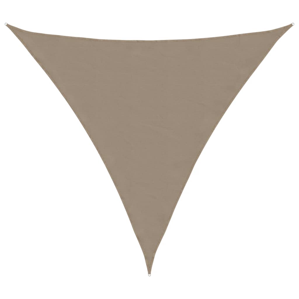 vidaXL Trójkątny żagiel ogrodowy, tkanina Oxford, 4,5x4,5x4,5 m, taupe