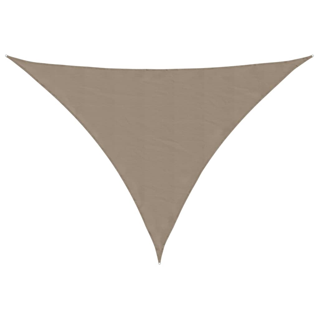 vidaXL Trójkątny żagiel ogrodowy, tkanina Oxford, 5x5x6 m, taupe