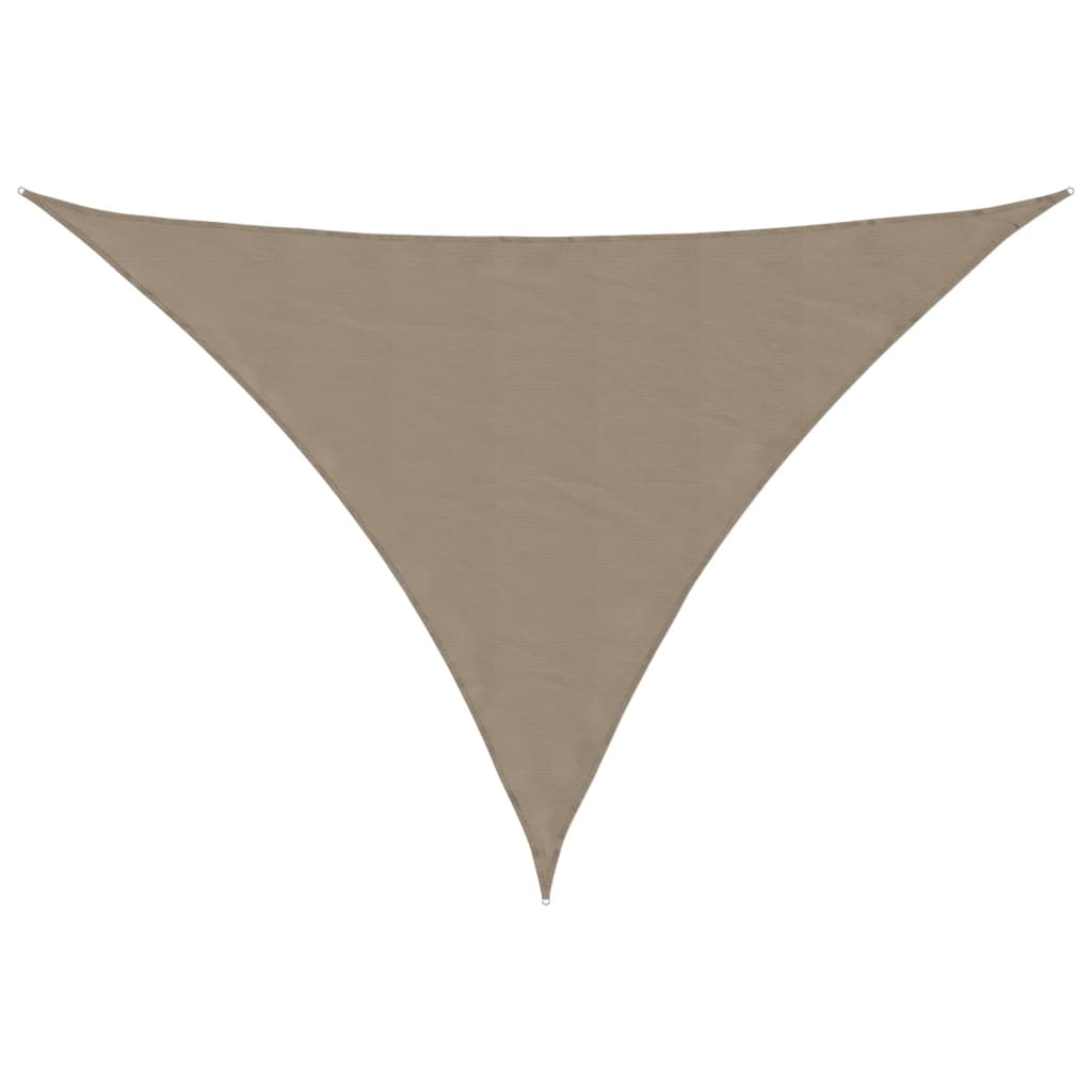 vidaXL Trójkątny żagiel ogrodowy, tkanina Oxford, 4x5x6,4 m, taupe