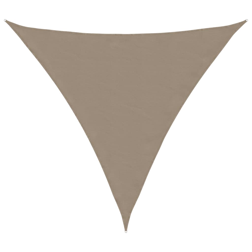 vidaXL Trójkątny żagiel ogrodowy, tkanina Oxford, 6x6x6 m, taupe